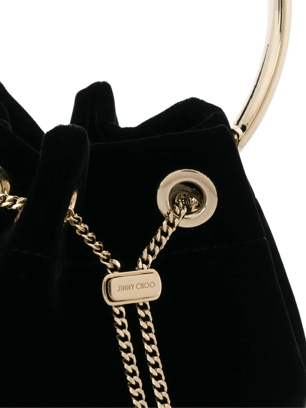 BON BON VELVET BUCKET BAG