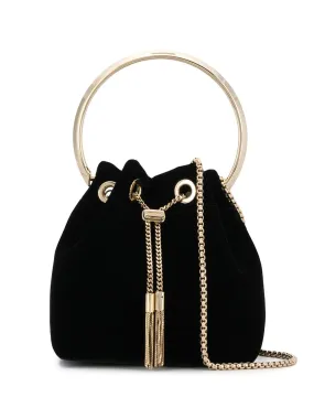 BON BON VELVET BUCKET BAG