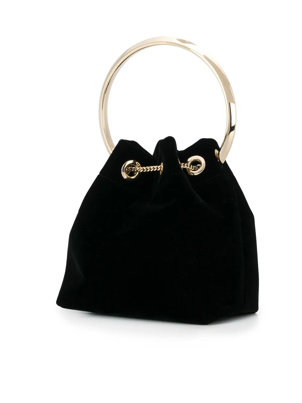 BON BON VELVET BUCKET BAG