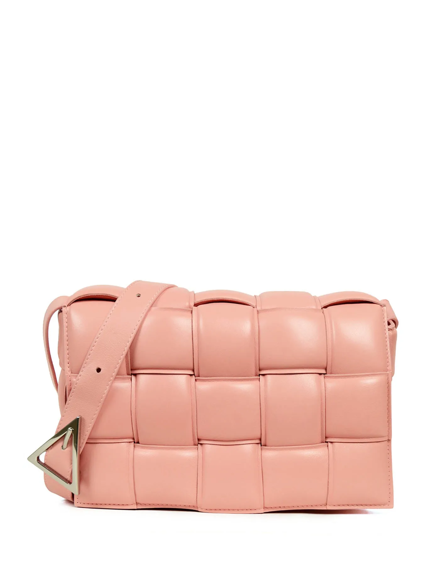 Bottega Veneta Peachy Maxi Intrecciato Leather Padded Cassette Bag