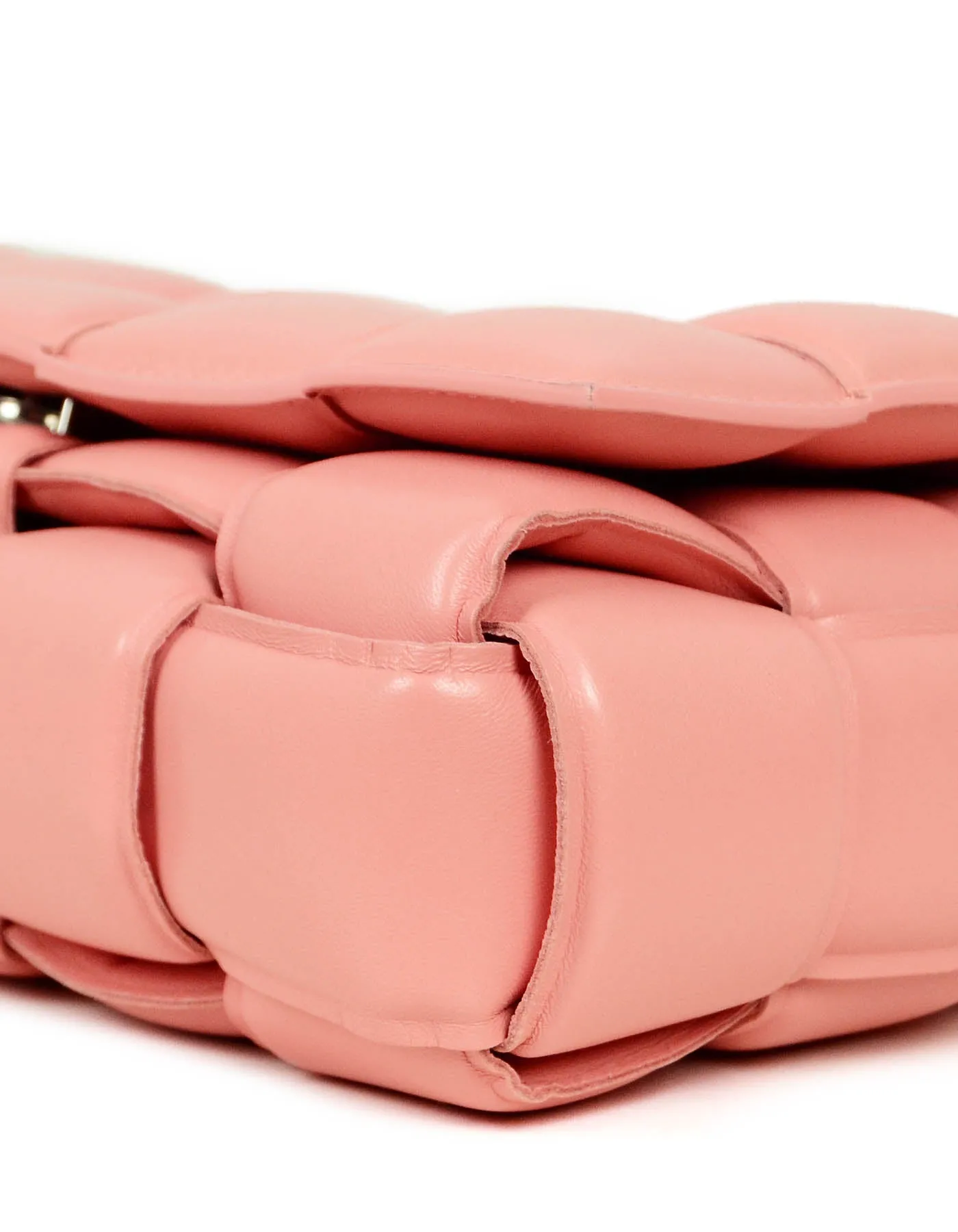 Bottega Veneta Peachy Maxi Intrecciato Leather Padded Cassette Bag