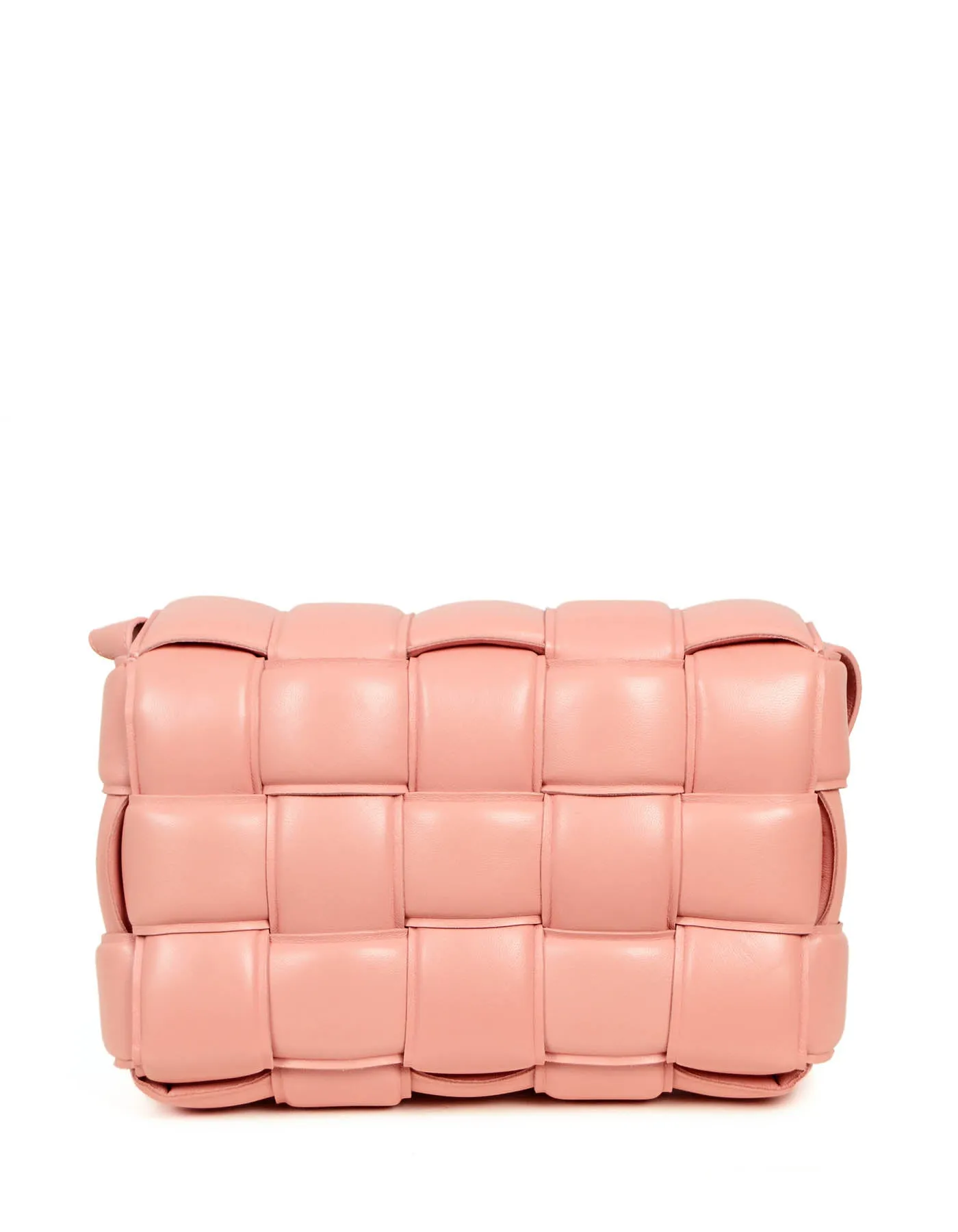 Bottega Veneta Peachy Maxi Intrecciato Leather Padded Cassette Bag