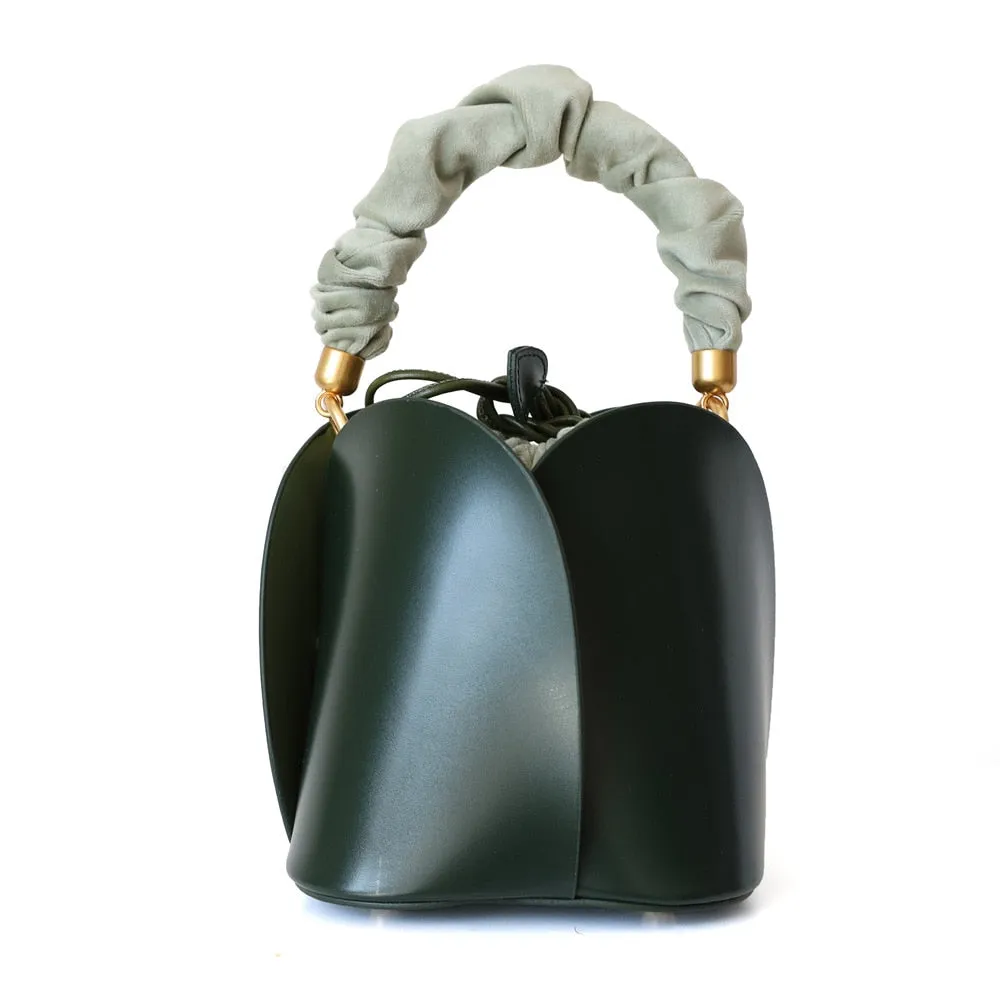 Brisa Ruched Handle Bucket Tote