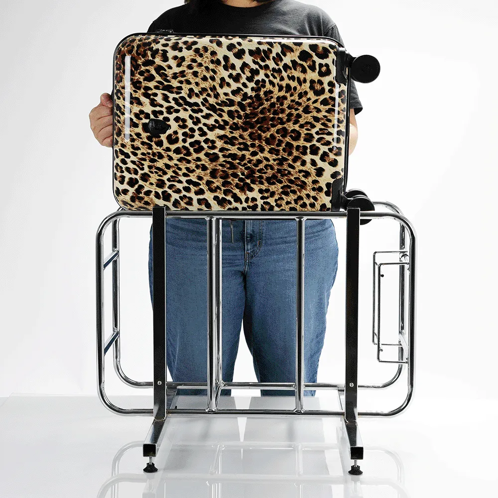 Brown Leopard Fashion Spinner™ 21" Carry-on