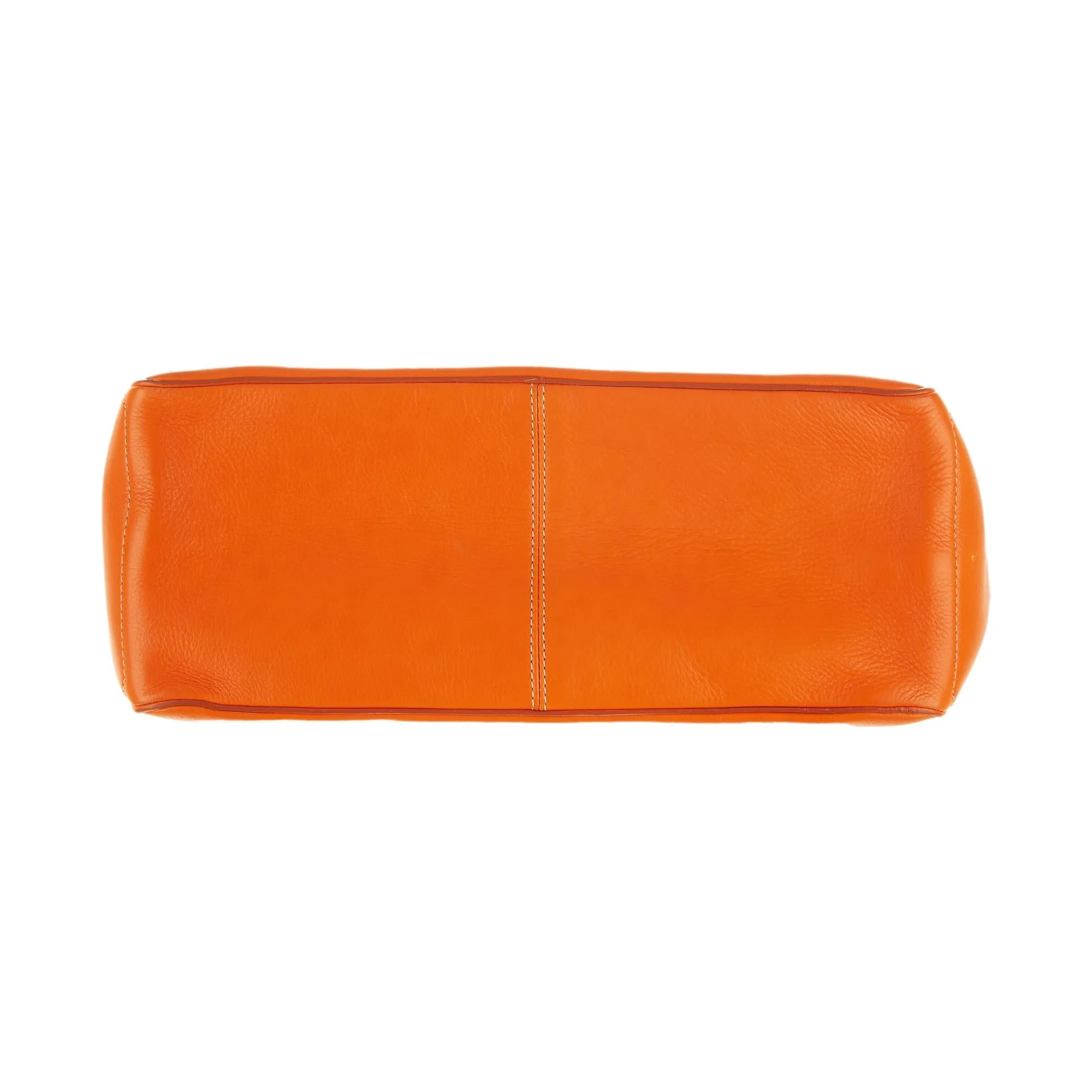 Celine Orange Logo Top Handle Bag