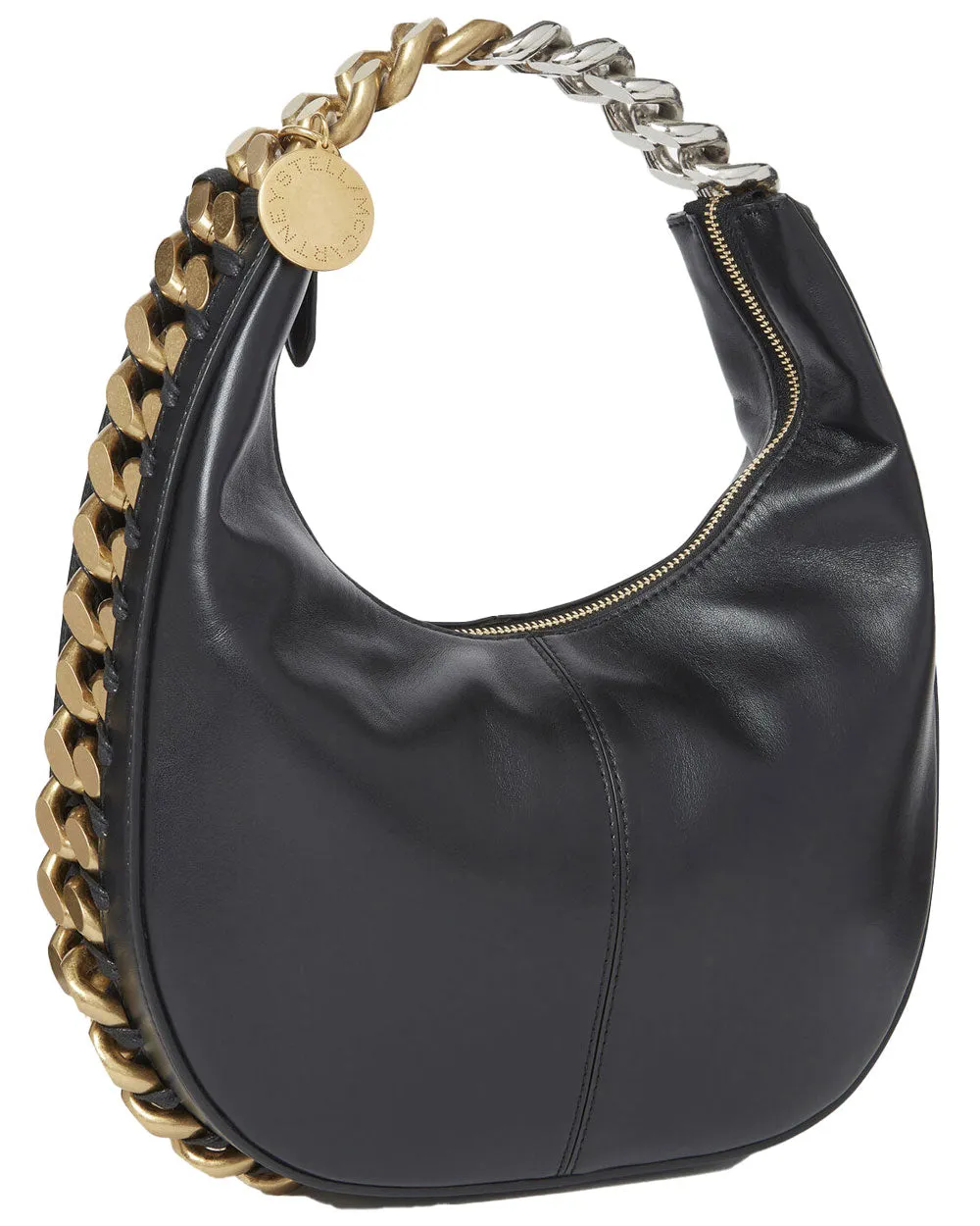 Chain Strap Tote Bag in Black