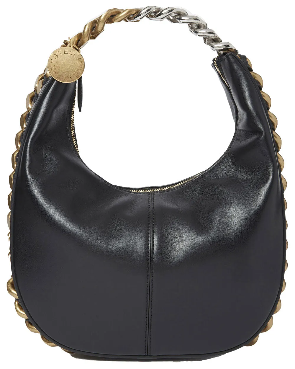 Chain Strap Tote Bag in Black