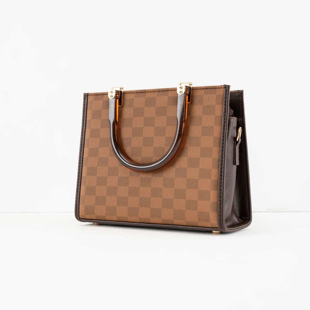 Checkmate Bag - Light Brown