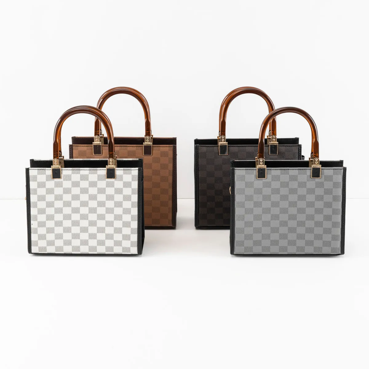 Checkmate Bag - Light Brown