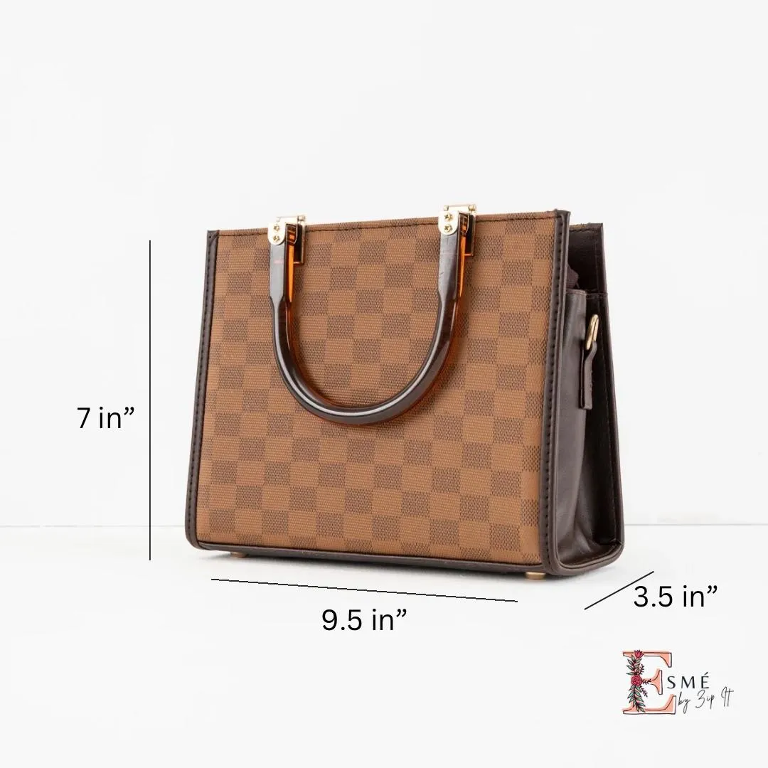 Checkmate Bag - Light Brown