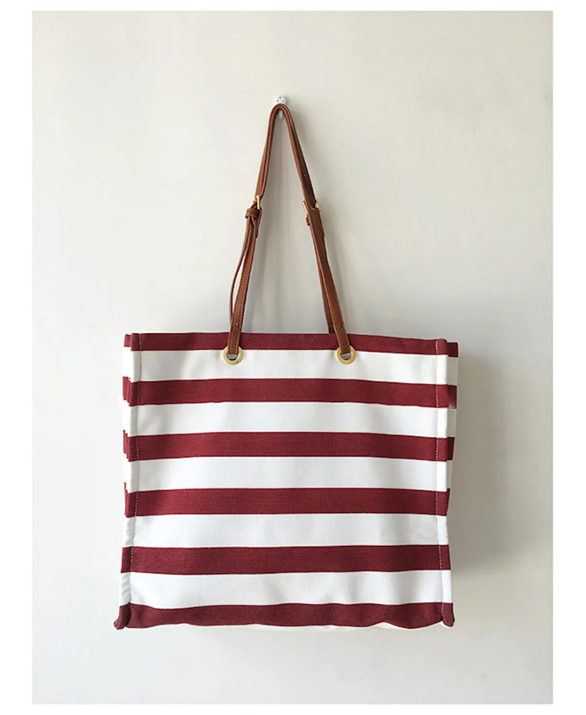 Elena Handbags Large Striped Tote Handbags