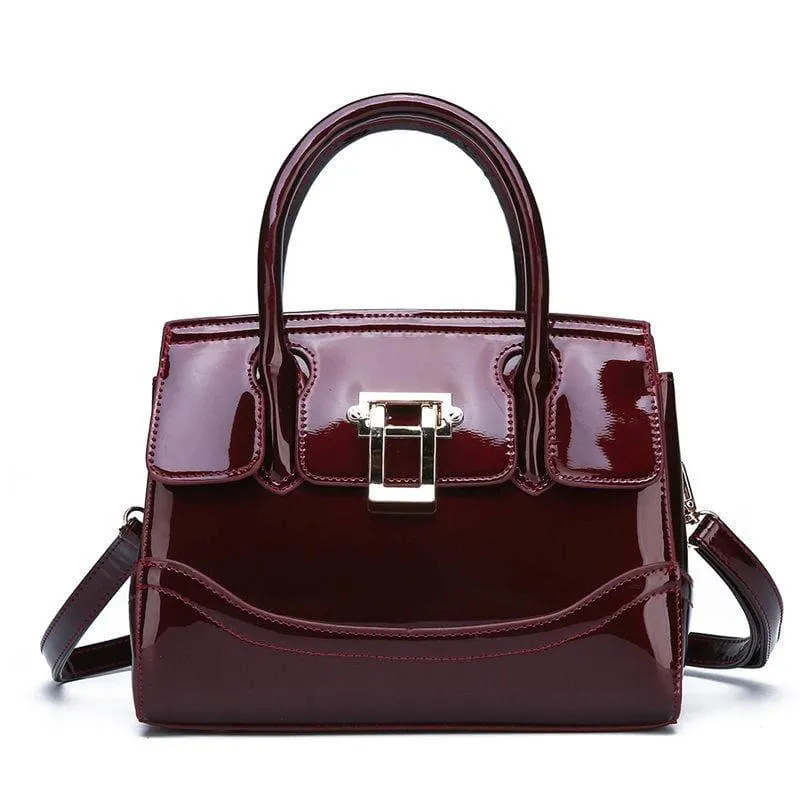 Glossy Patent Leather Handbags