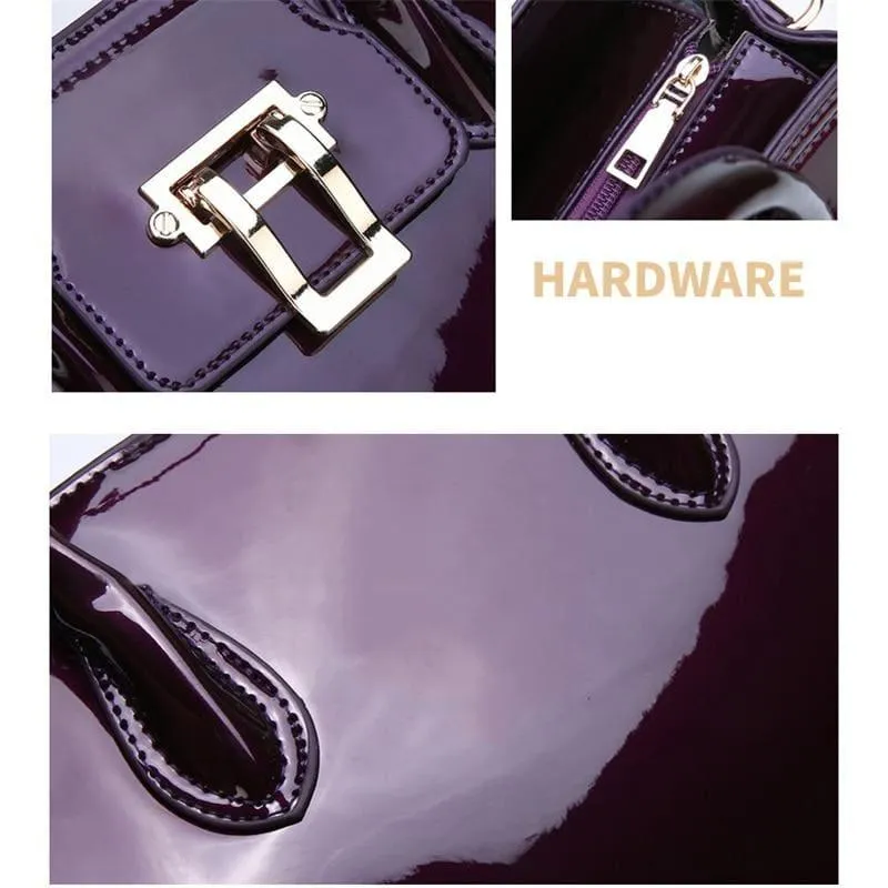 Glossy Patent Leather Handbags