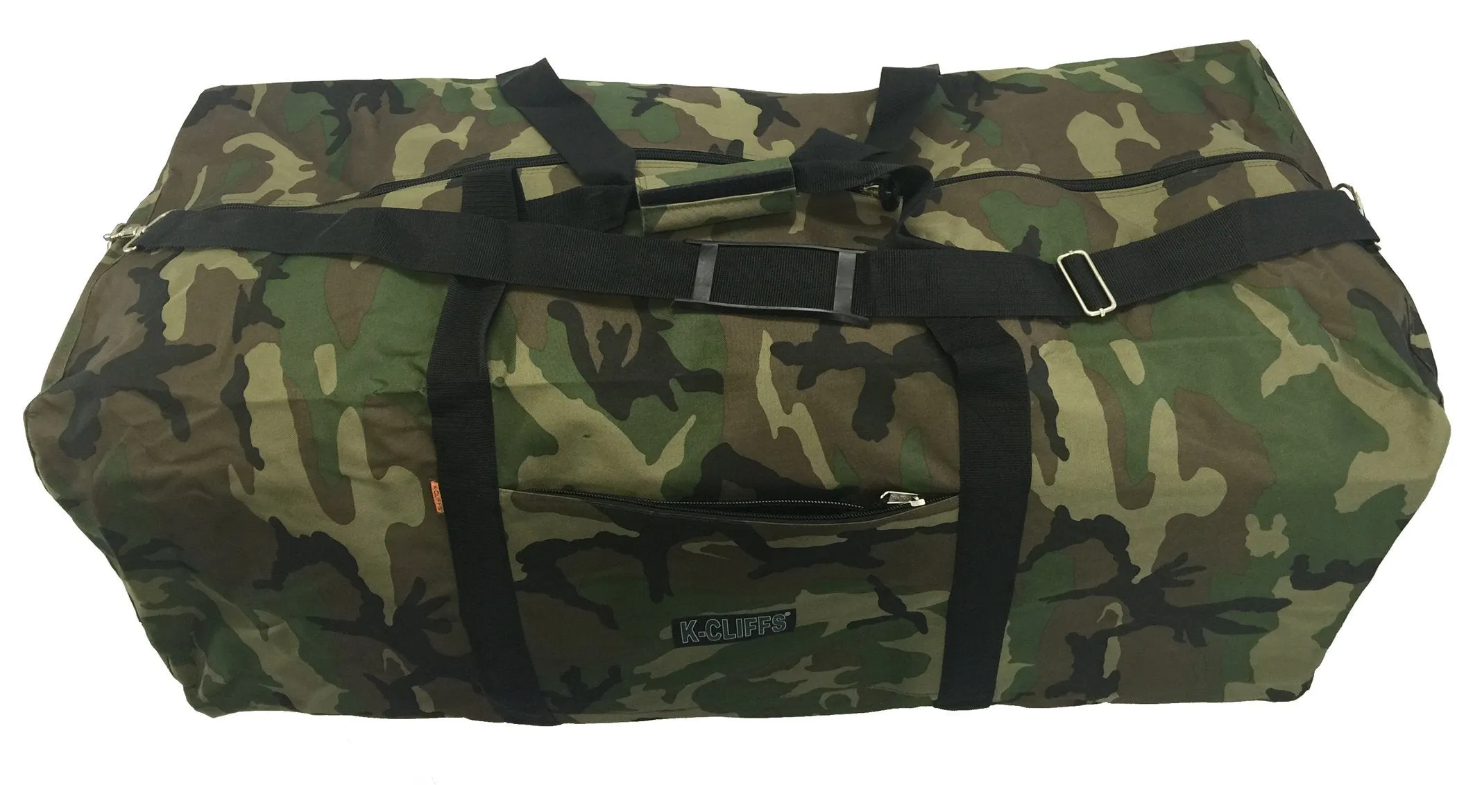 Heavy Duty Cargo Duffel Large Sport Gear Drum Set Equipment Hardware Travel Bag Rooftop Rack Bag (42" x 20" x 20", Camouflage)