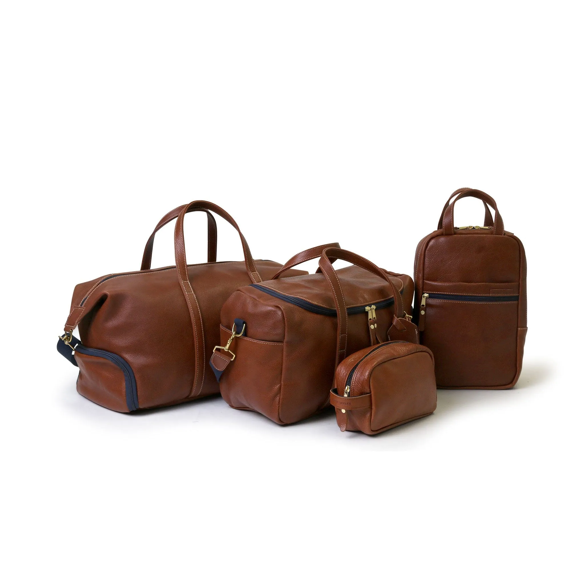 Heritage All Leather Weekender - Chestnut