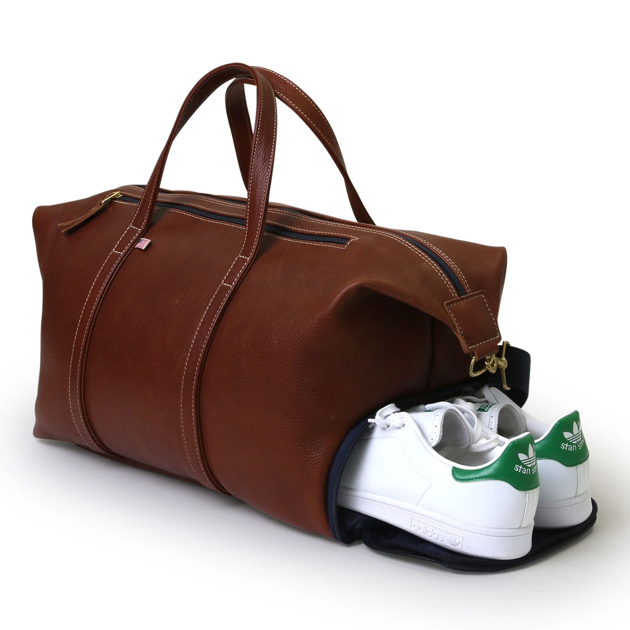 Heritage All Leather Weekender - Chestnut