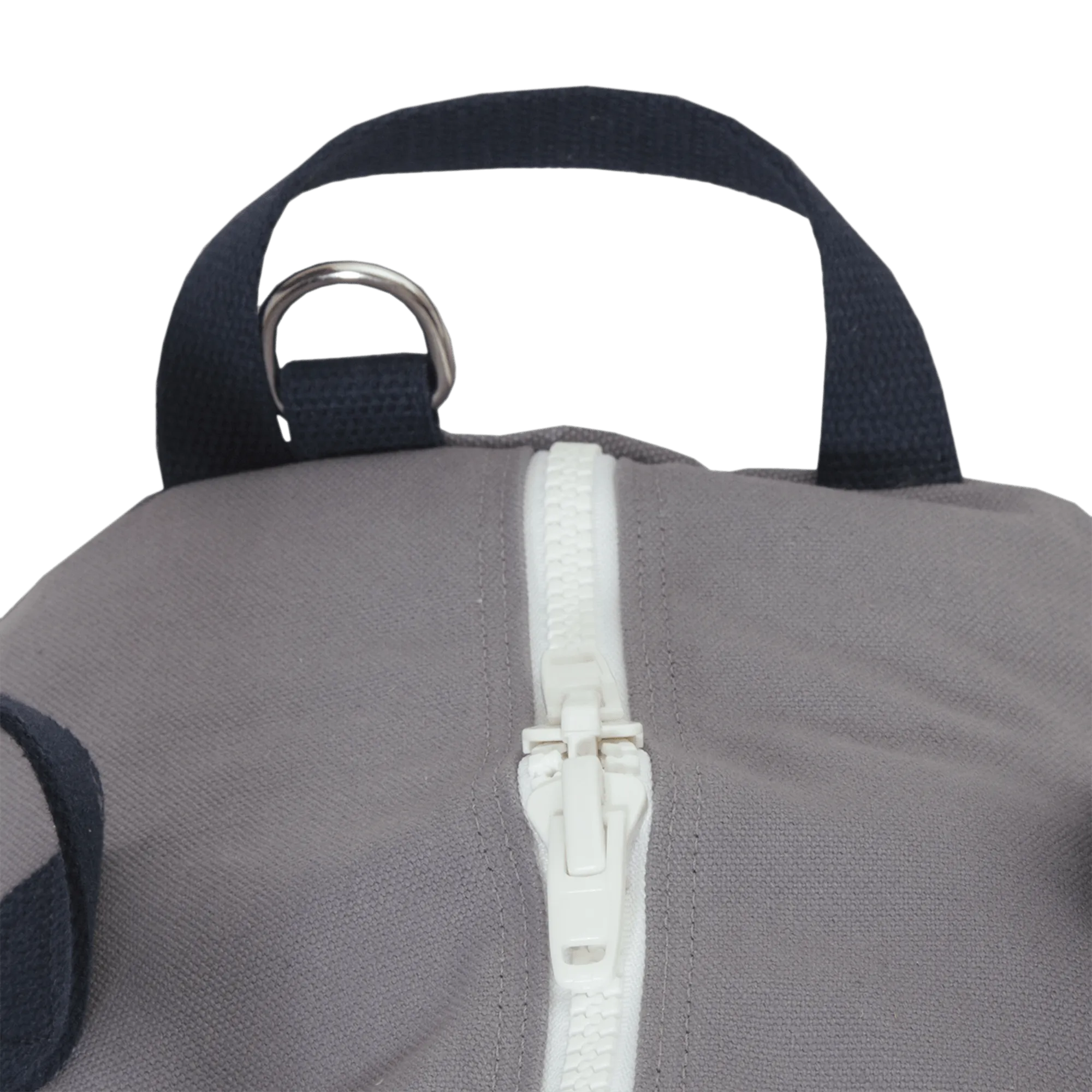 Large Chatham Duffel Bag with Shoe Compartment- Grey/Navy