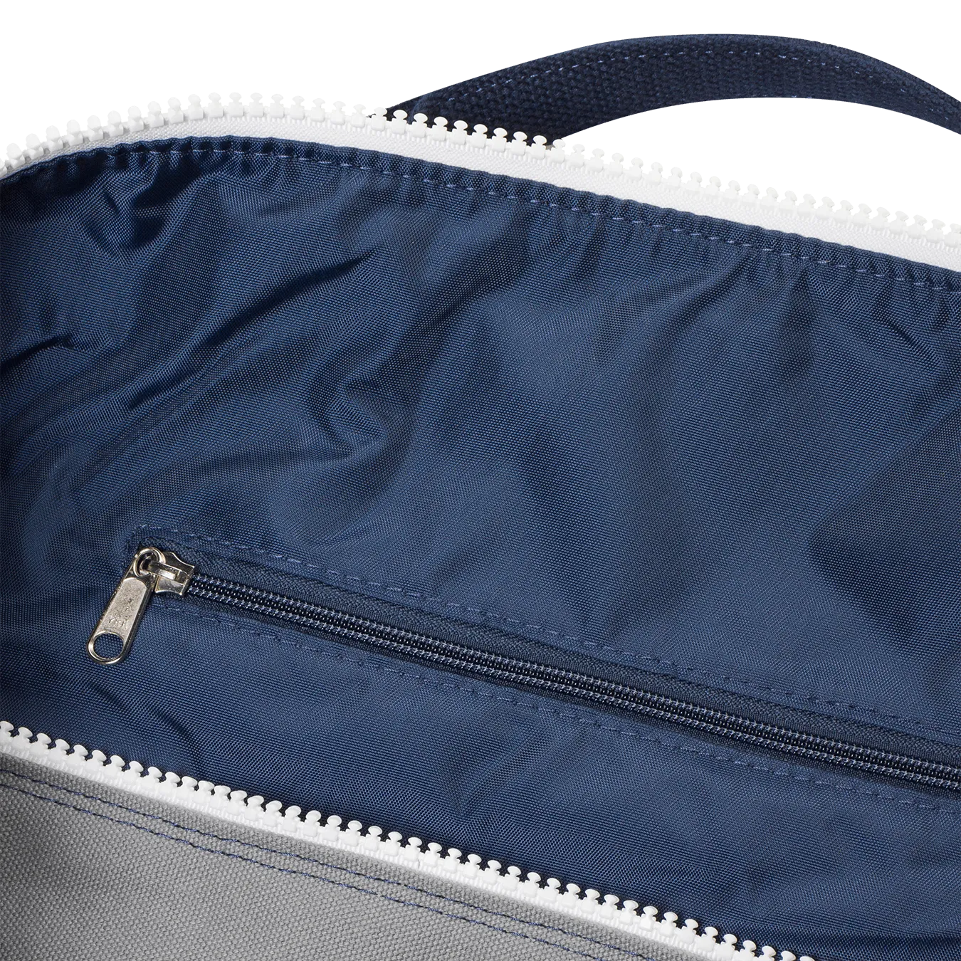 Large Chatham Duffel Bag with Shoe Compartment- Grey/Navy