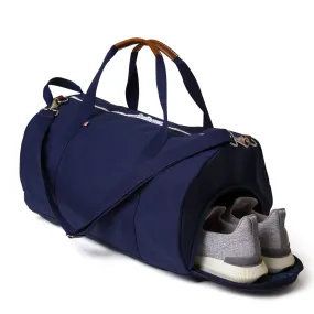 Large Chatham Duffel Bag with Shoe Compartment- Navy/Navy