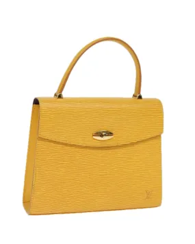 Louis Vuitton Alma BB Epi Leather Handbag Yellow