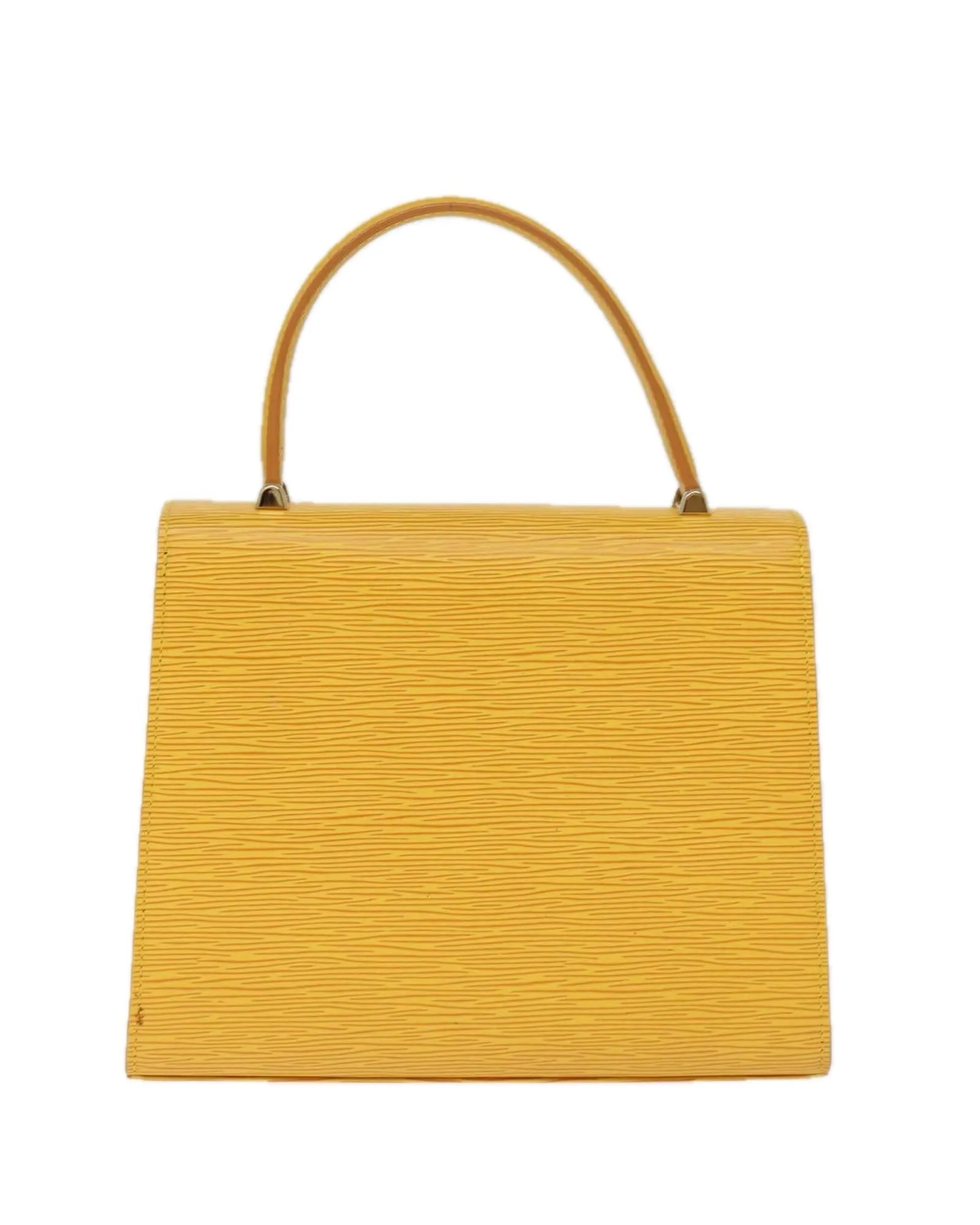 Louis Vuitton Alma BB Epi Leather Handbag Yellow