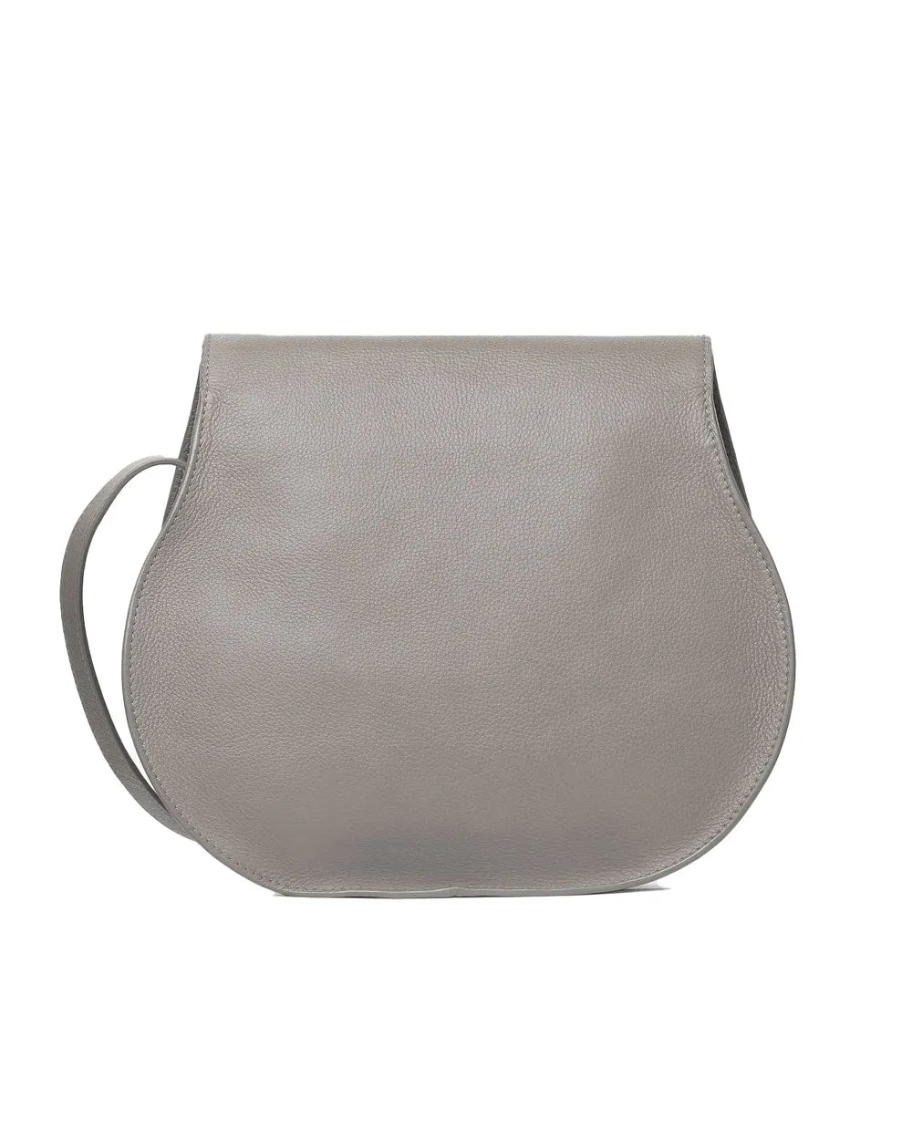 Medium Marcie Saddle Bag in Gray