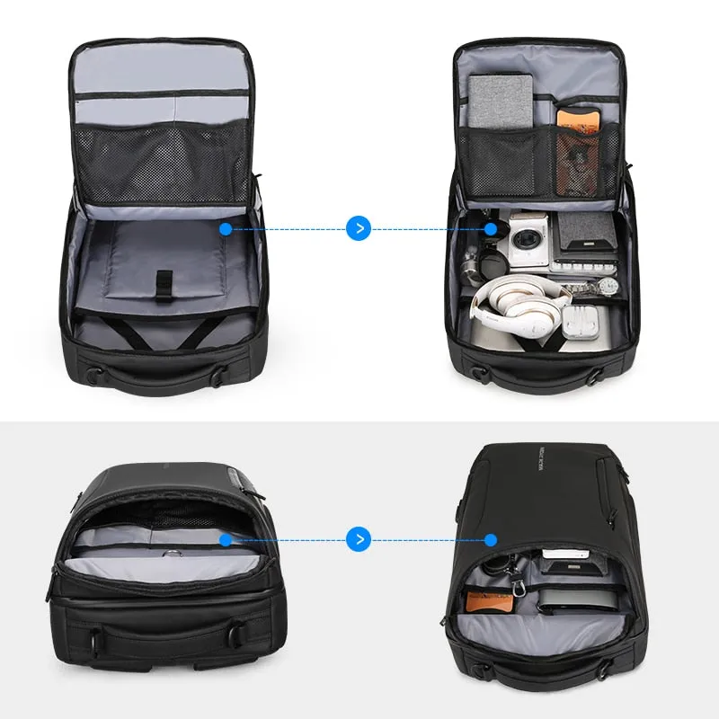 Men Backpack Multifunctional Man USB Charging Travel Bag