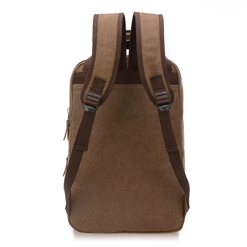 Men's Canvas Backpack - Blue,Sky Blue,Coffee,Khaki