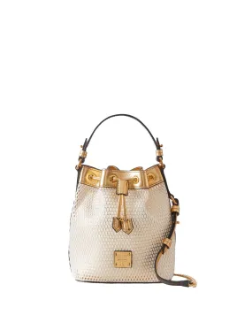 Met Mesh Bucket Bag in Gold