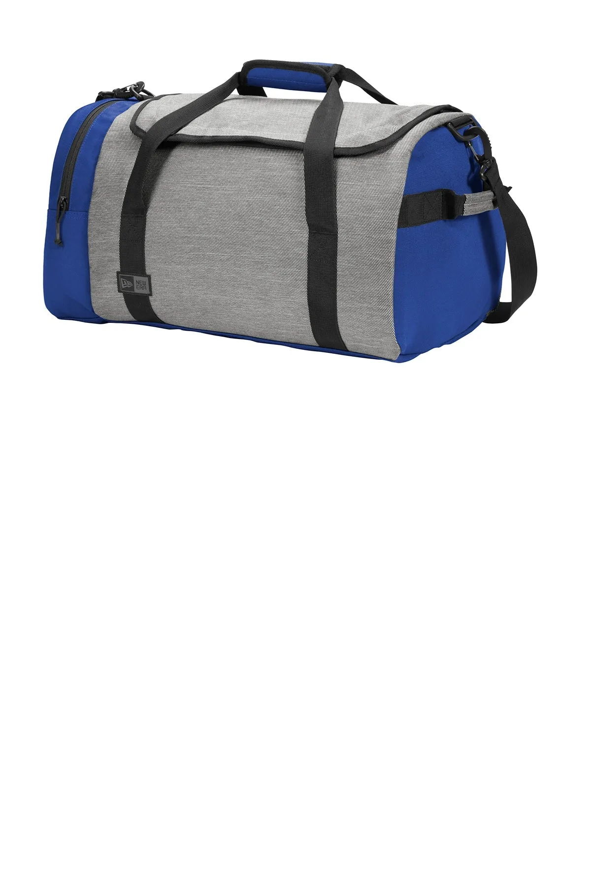 New Era Legacy Branded Duffels, Grey TwillHeather/ Royal