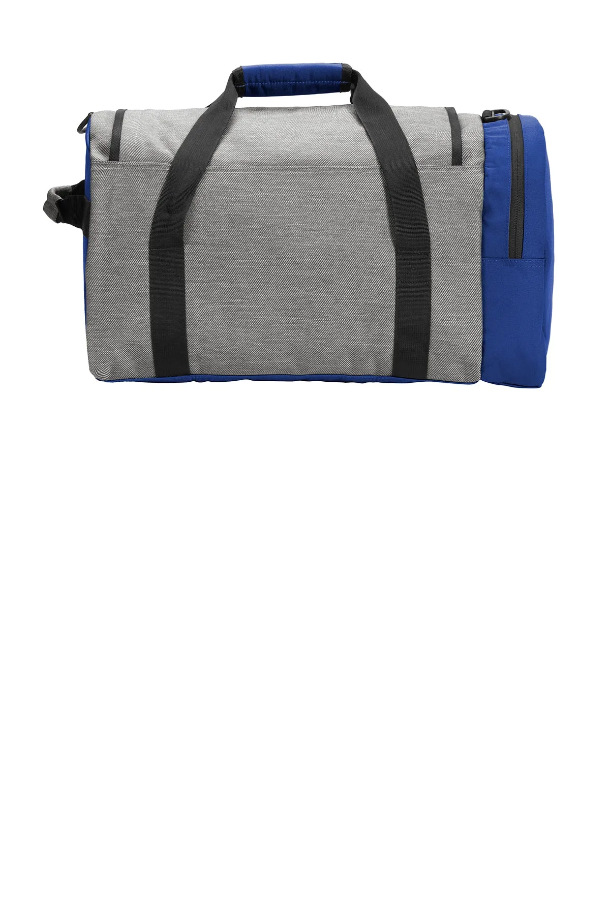 New Era Legacy Branded Duffels, Grey TwillHeather/ Royal