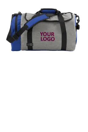 New Era Legacy Branded Duffels, Grey TwillHeather/ Royal