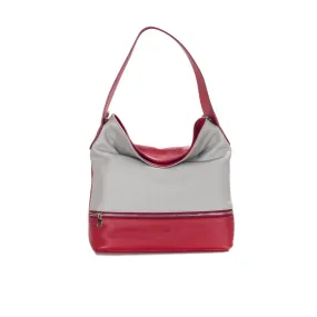 Pippa Premium Pebbled Mix Colour Leather Hobo Shoulder Handbag