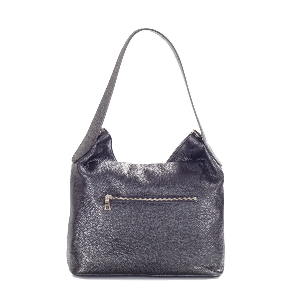 Pippa Premium Pebbled Mix Colour Leather Hobo Shoulder Handbag