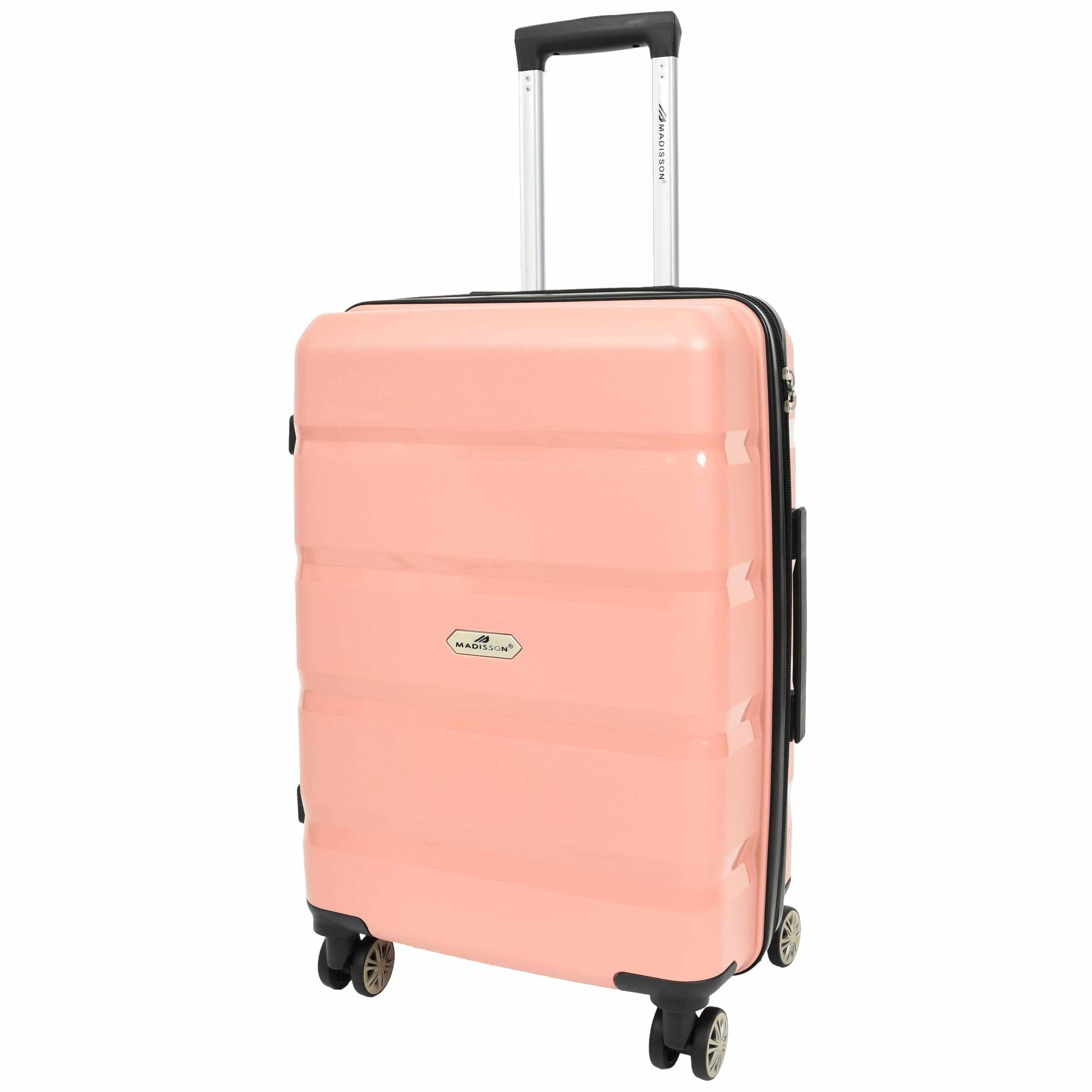 PP Hard Shell Luggage Expandable Four Wheel Suitcases Cygnus Rose Gold