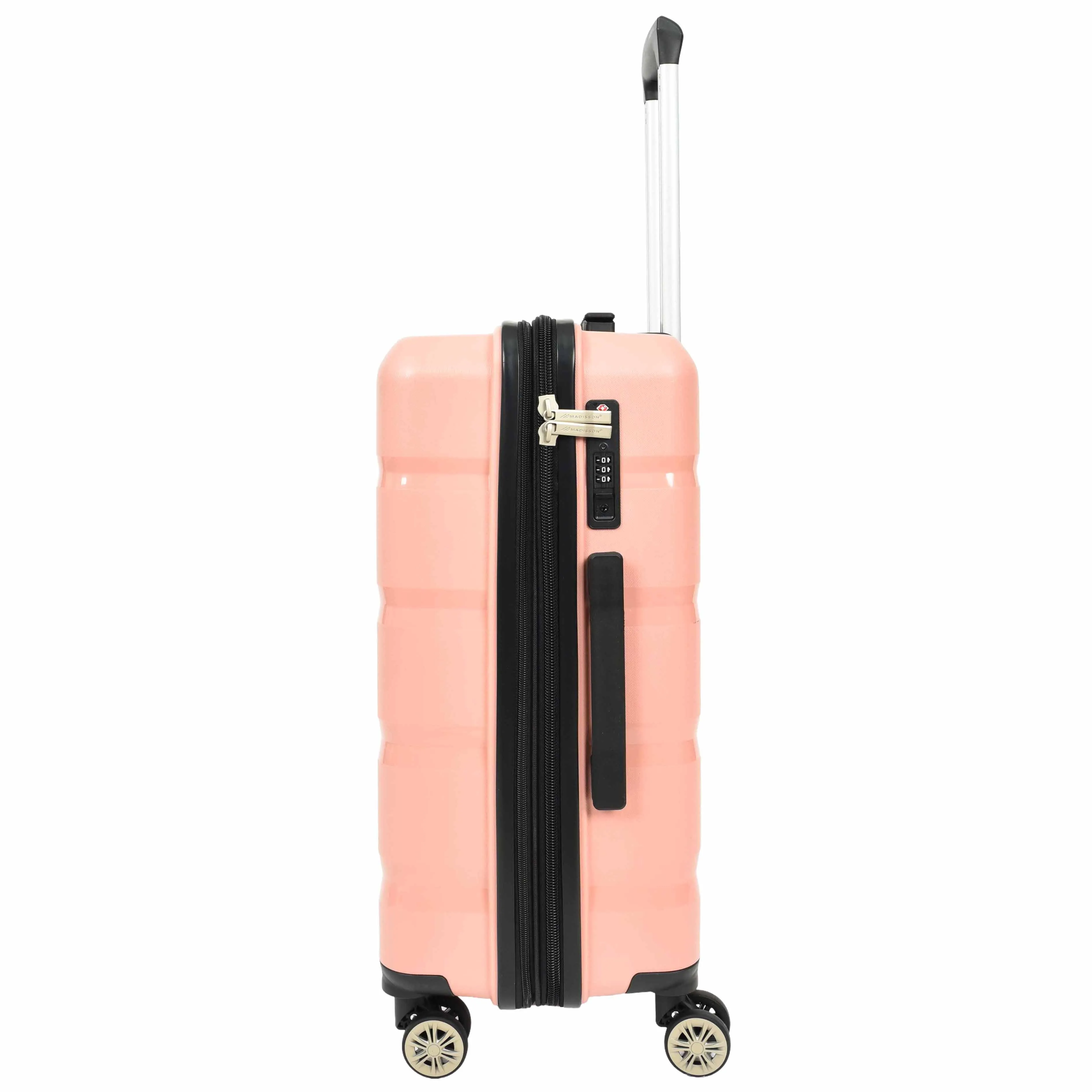 PP Hard Shell Luggage Expandable Four Wheel Suitcases Cygnus Rose Gold