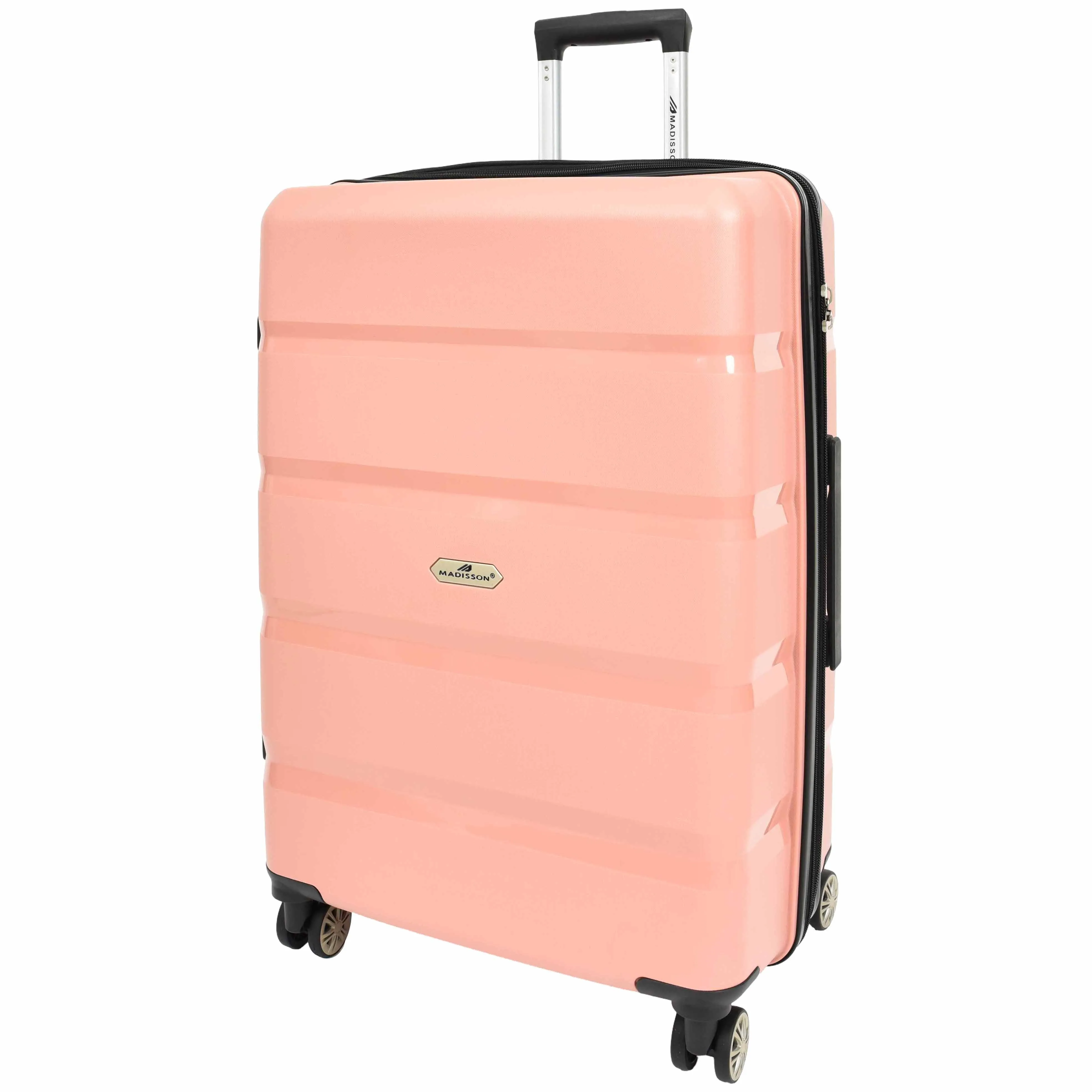 PP Hard Shell Luggage Expandable Four Wheel Suitcases Cygnus Rose Gold