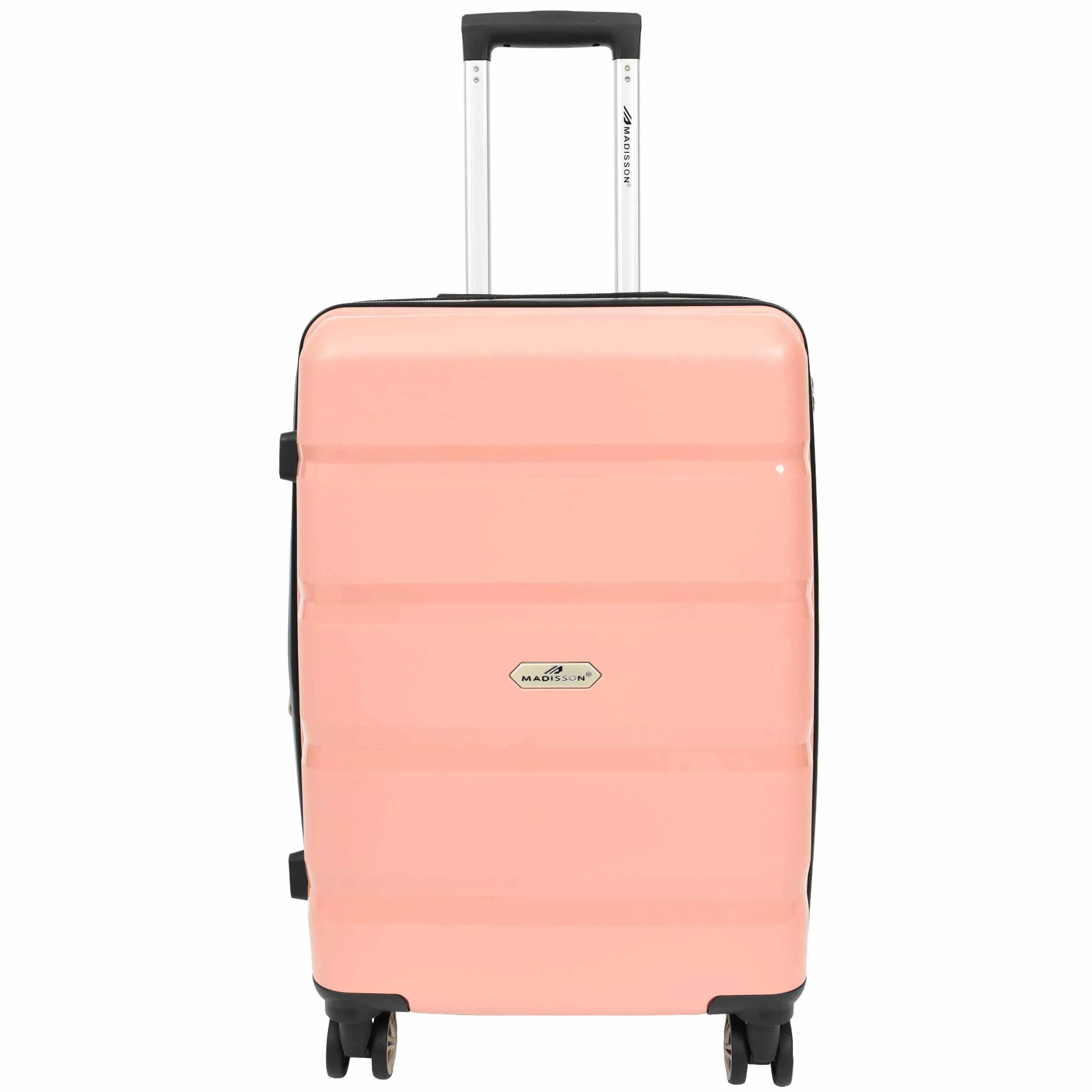 PP Hard Shell Luggage Expandable Four Wheel Suitcases Cygnus Rose Gold