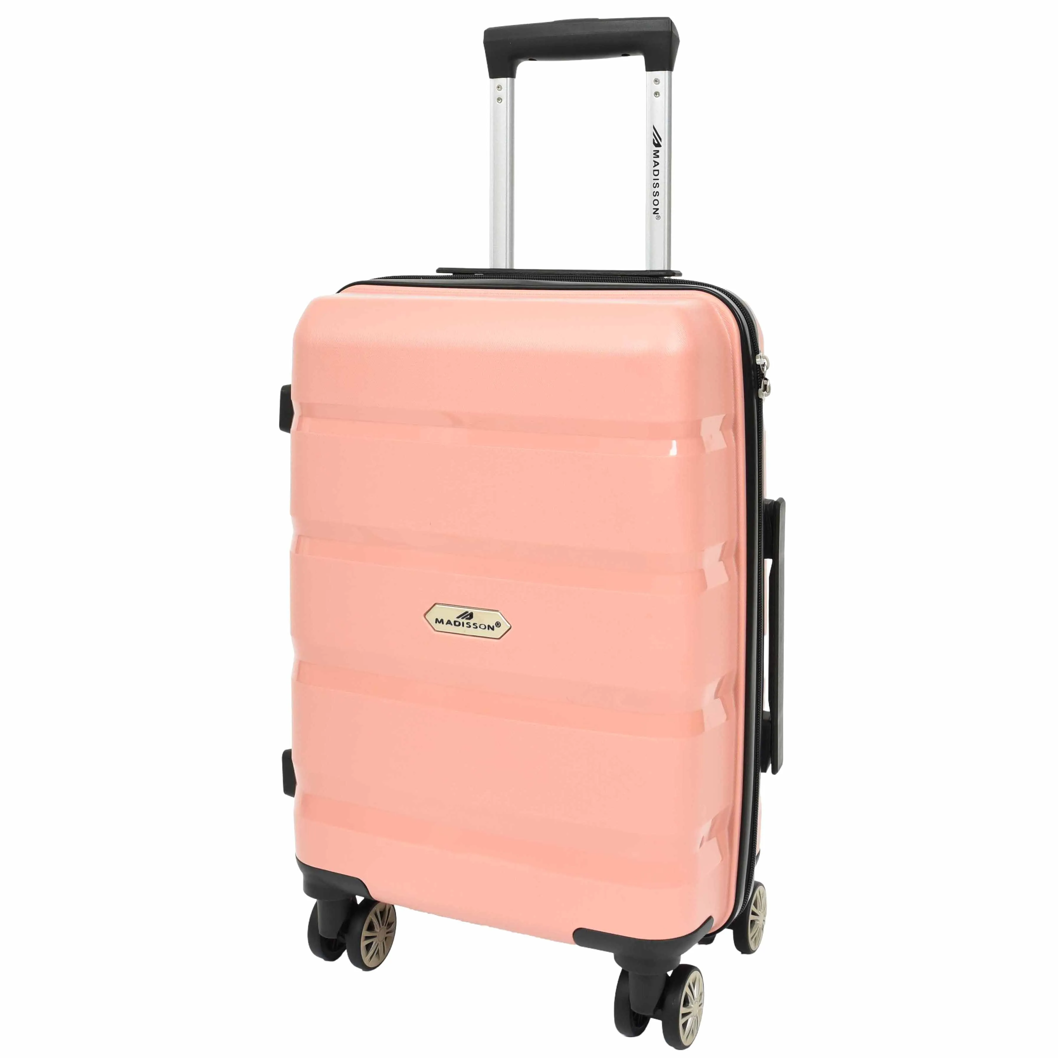 PP Hard Shell Luggage Expandable Four Wheel Suitcases Cygnus Rose Gold