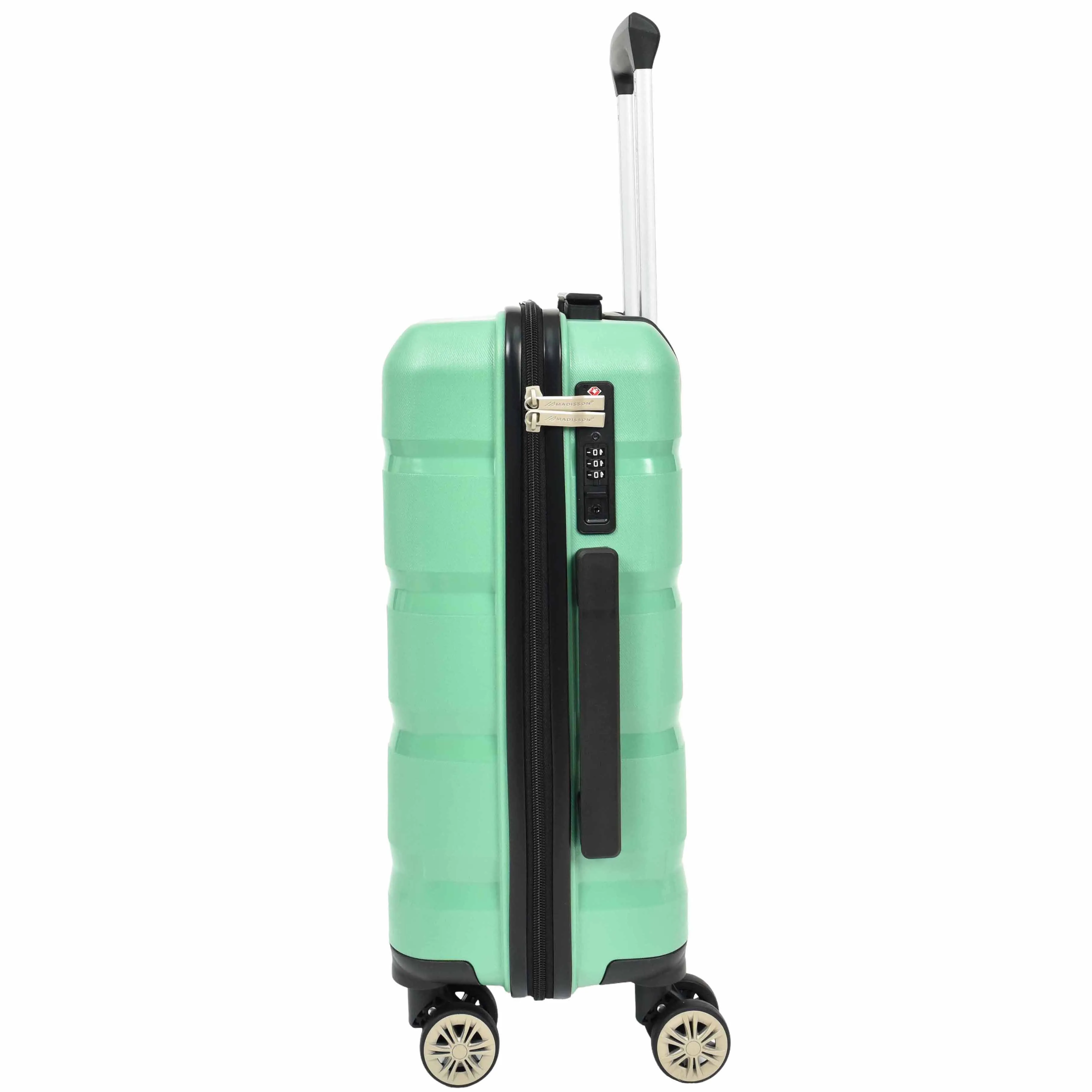 Robust Expandable 8 Wheel PP Hard Shell Suitcases Travel Bags Trolley Luggage Pluto Lime Green