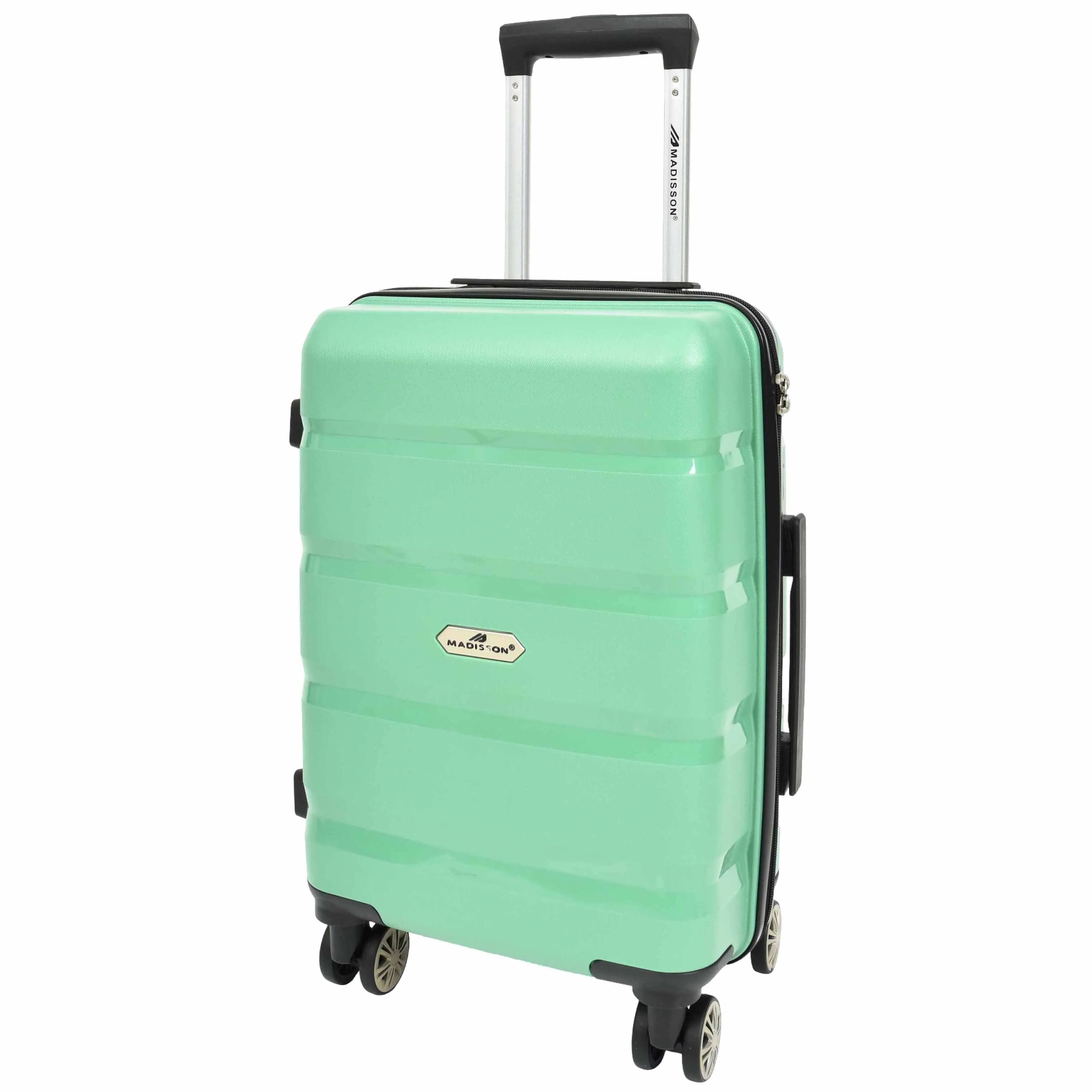 Robust Expandable 8 Wheel PP Hard Shell Suitcases Travel Bags Trolley Luggage Pluto Lime Green