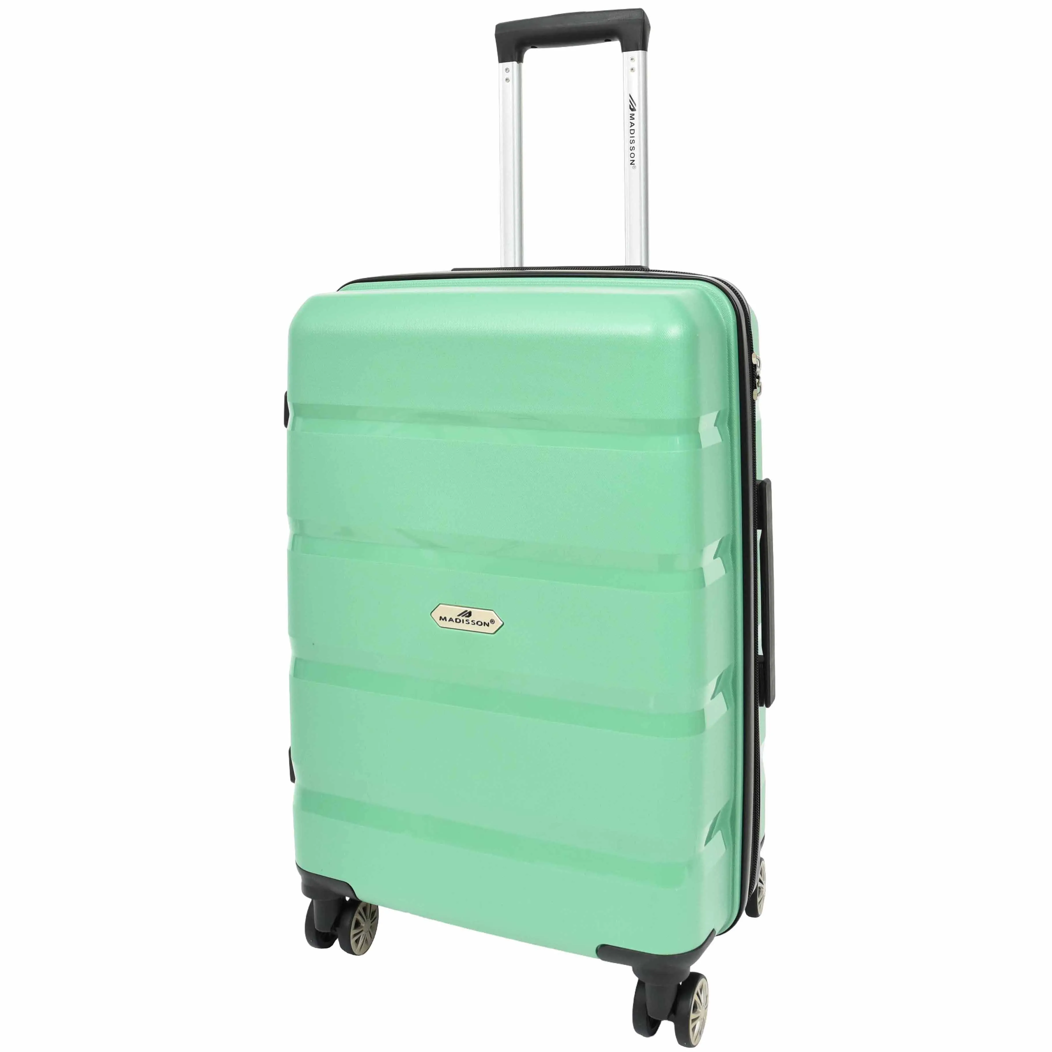 Robust Expandable 8 Wheel PP Hard Shell Suitcases Travel Bags Trolley Luggage Pluto Lime Green