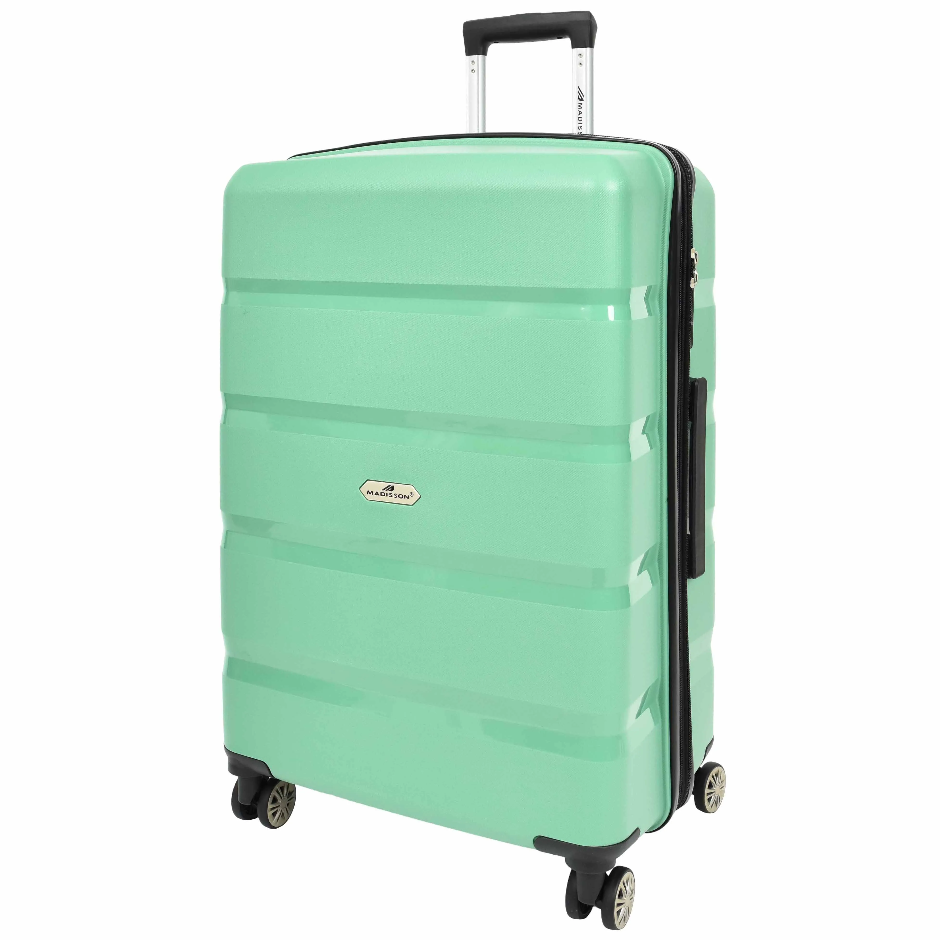 Robust Expandable 8 Wheel PP Hard Shell Suitcases Travel Bags Trolley Luggage Pluto Lime Green