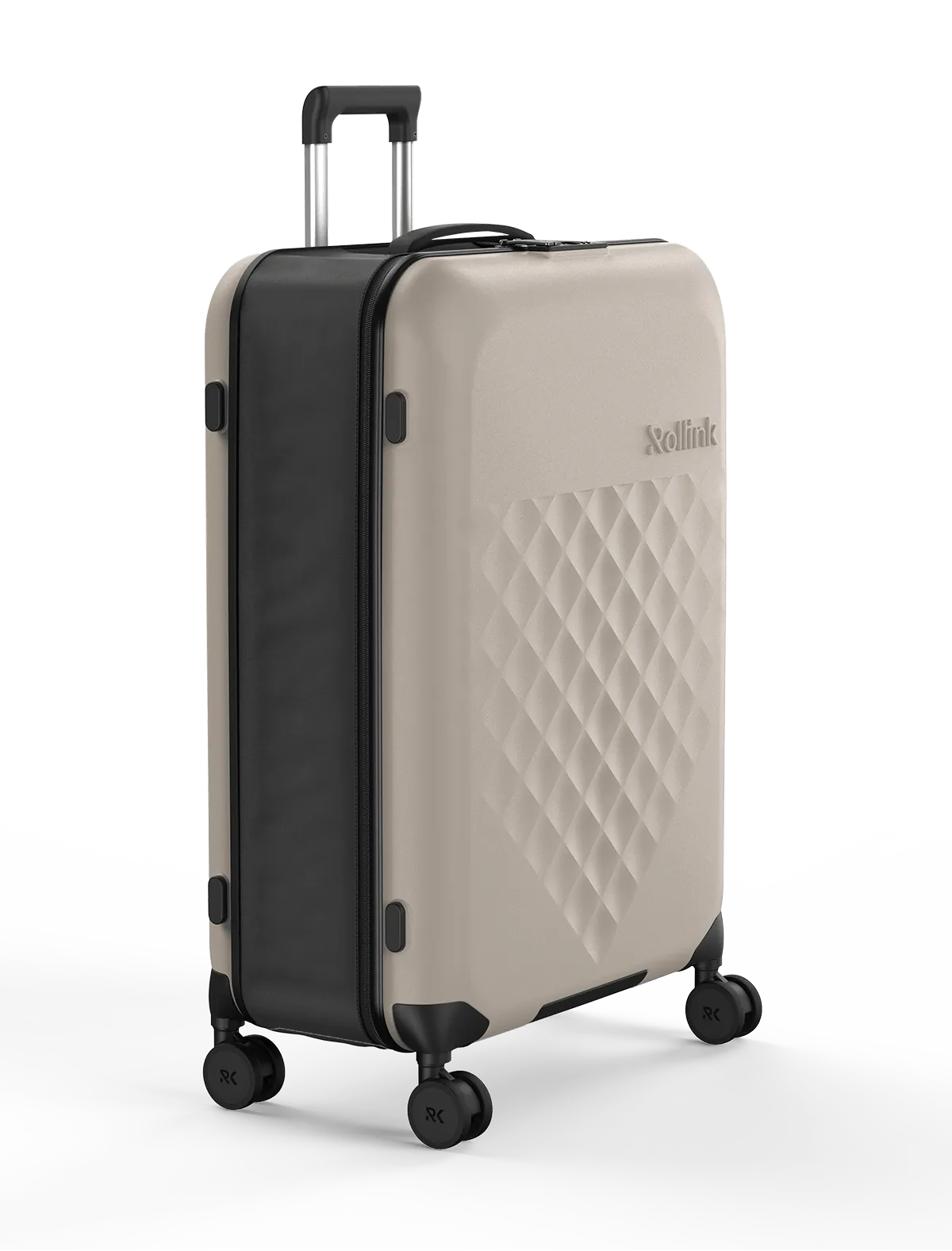 Rollink Flex 360° Large Checked 4 Wheel Collapsible Luggage