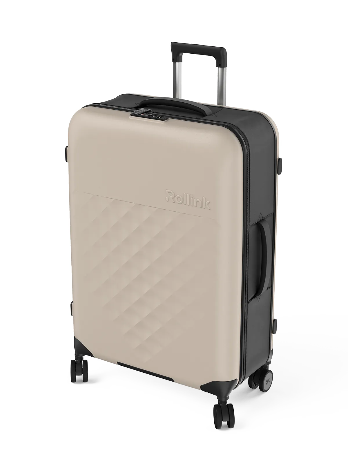 Rollink Flex 360° Large Checked 4 Wheel Collapsible Luggage