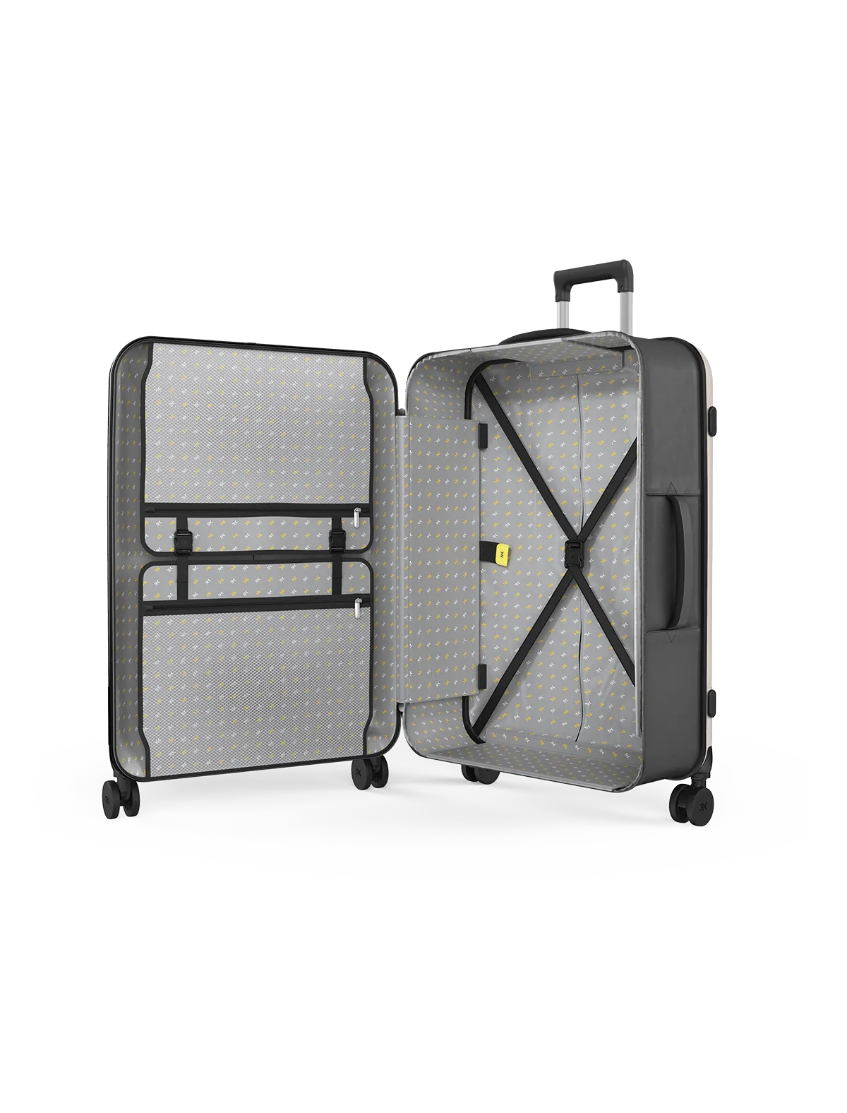 Rollink Flex 360° Large Checked 4 Wheel Collapsible Luggage