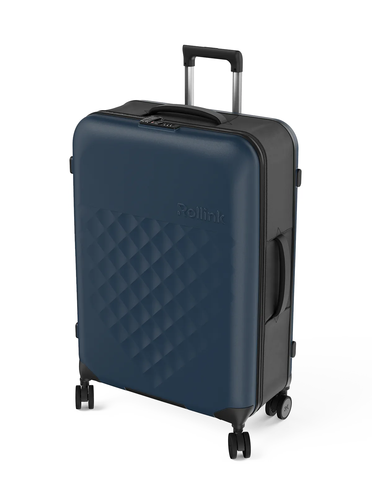 Rollink Flex 360° Large Checked 4 Wheel Collapsible Luggage