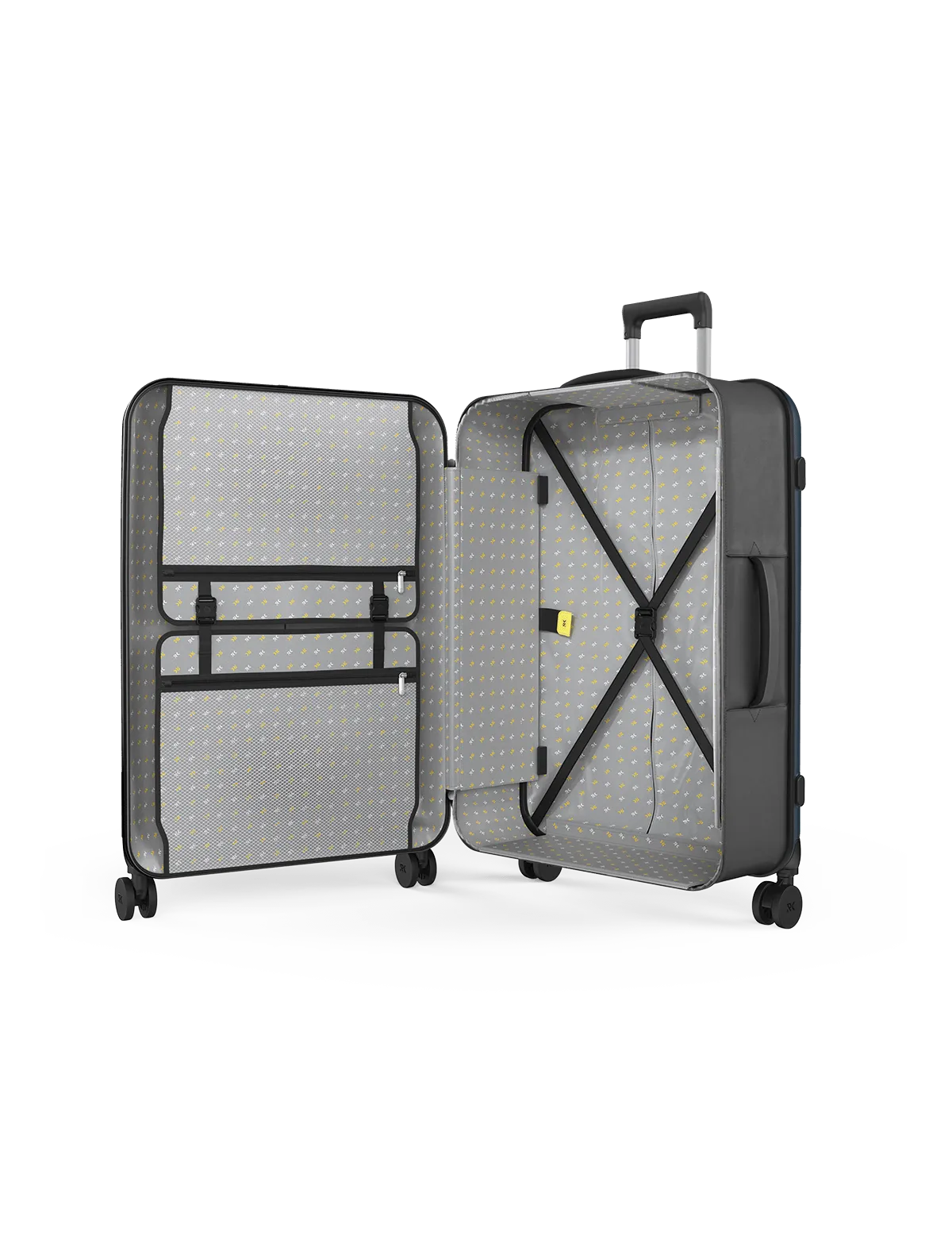 Rollink Flex 360° Large Checked 4 Wheel Collapsible Luggage