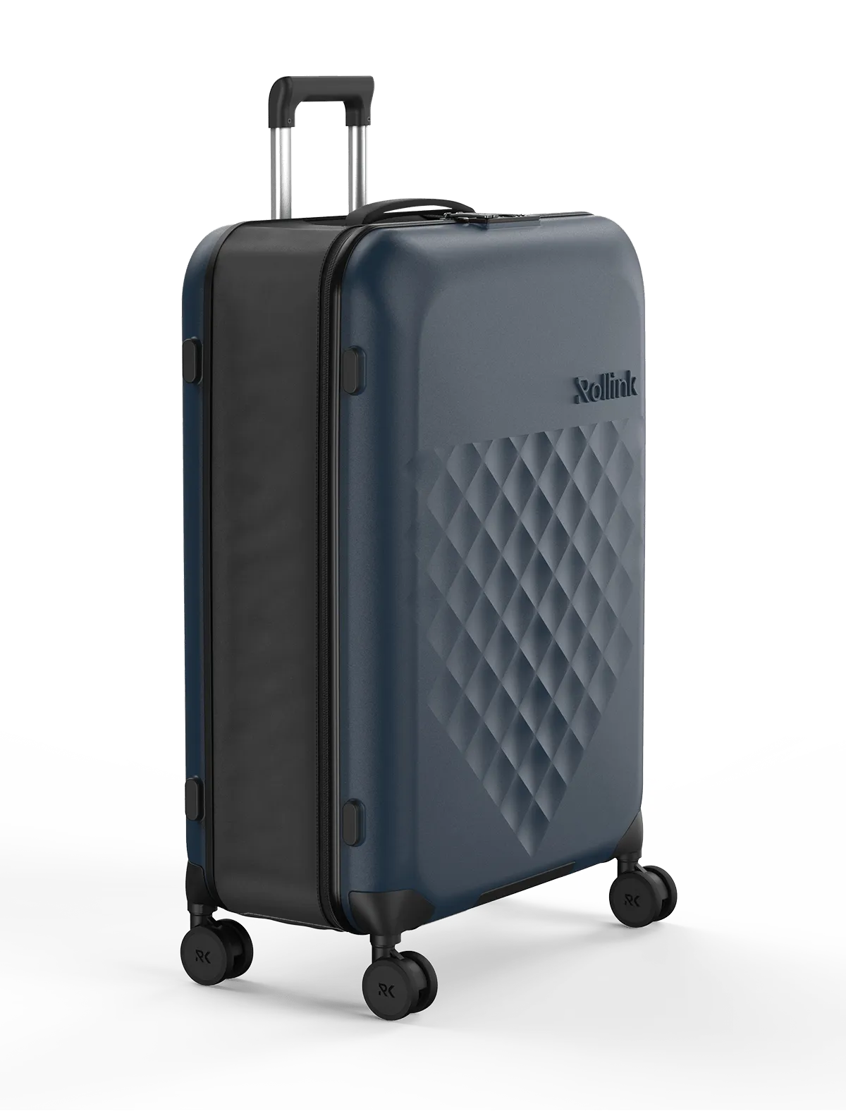 Rollink Flex 360° Large Checked 4 Wheel Collapsible Luggage