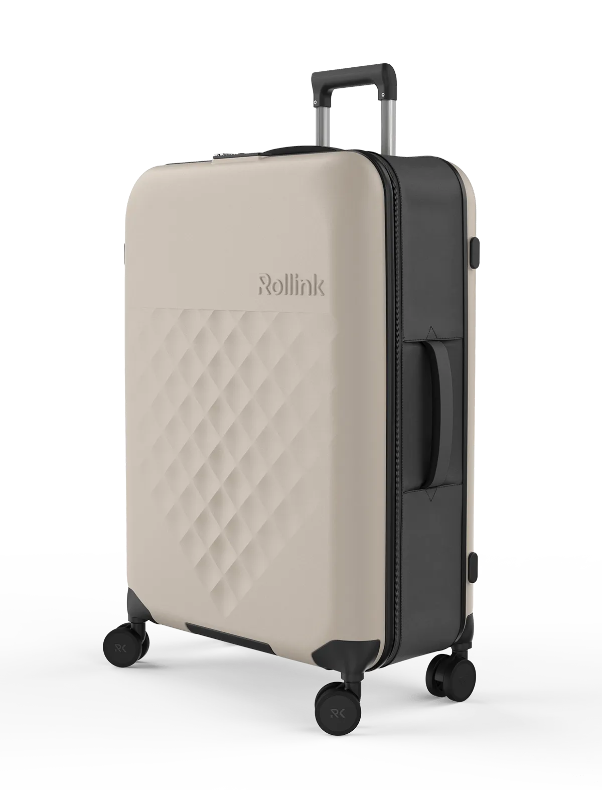 Rollink Flex 360° Large Checked 4 Wheel Collapsible Luggage